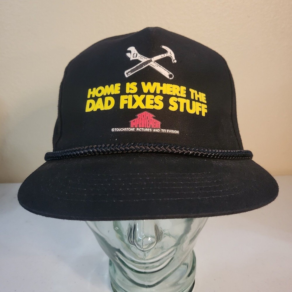 *Vtg* Home Improvement Home Is Where The Dad Fixes Stuff Snapback/Adj. Hat/Cap